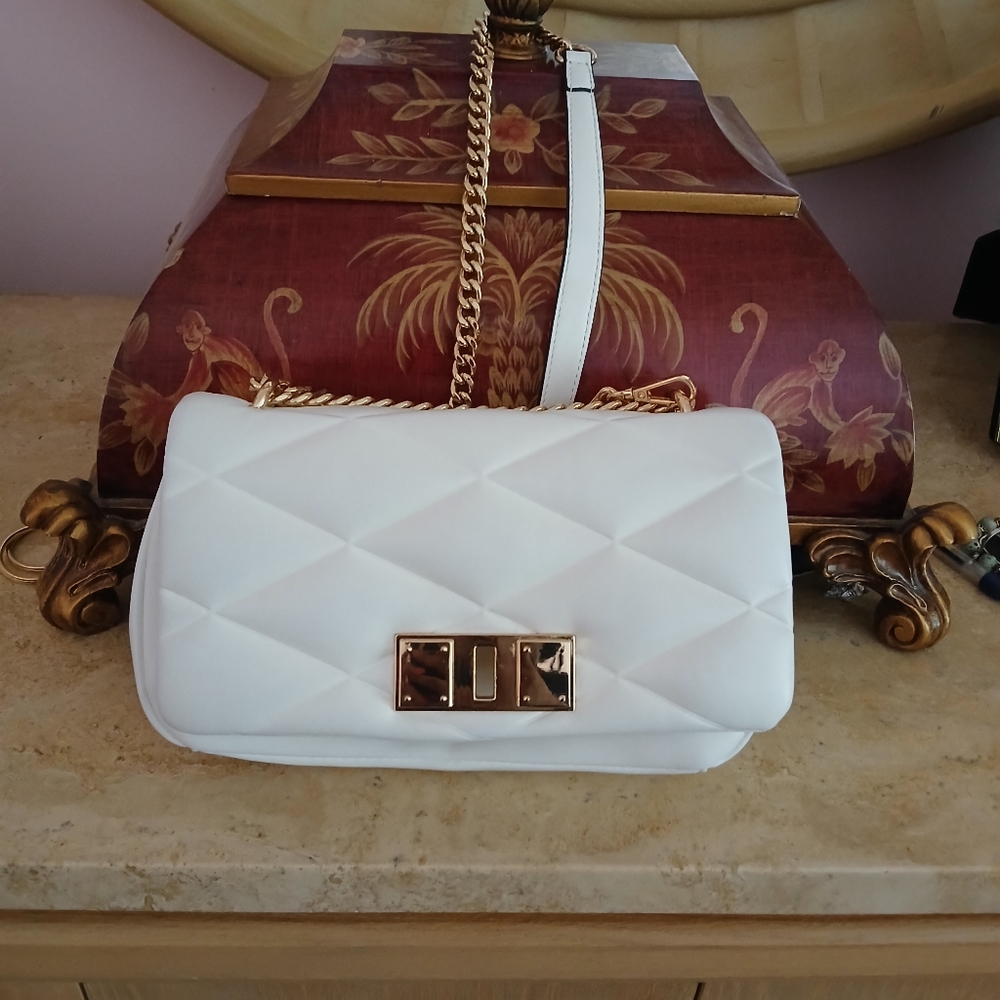 ALDO WHITE CROSS BODY BAG